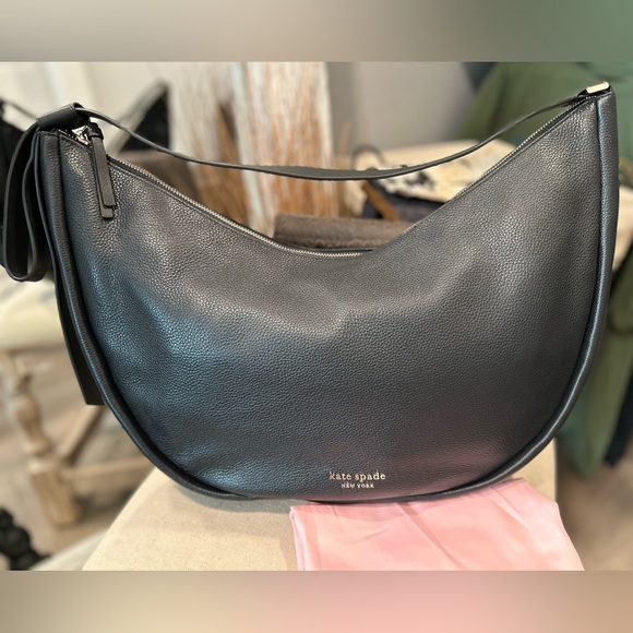 NWT KATE SPADE SMILE Large Shoulder Bag in Black!! Never used!! - Picture 9 of 15